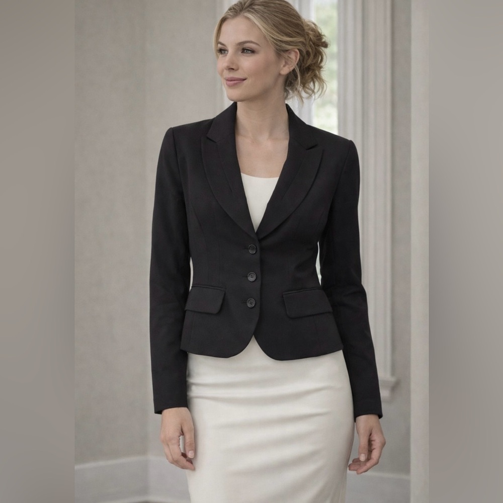 🇨🇦 Vintage Sandra Angelozzi / Femme de Carrière Black Blazer